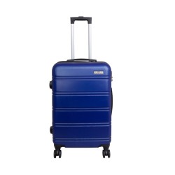 BlockTravel reiskoffer met wielen 60 liter - lichtgewicht - cijferslot - blauw (42016)