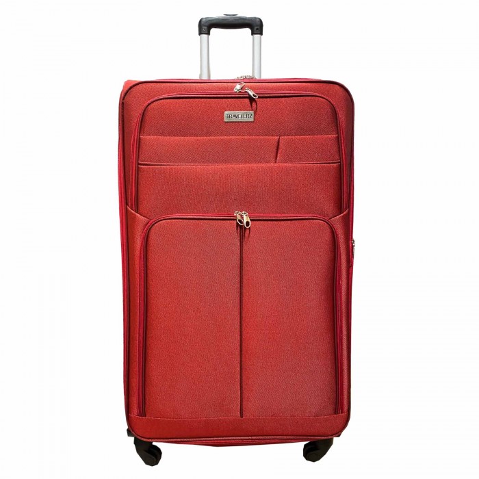 Kiwi kom fictie Travelerz reiskoffer met wielen softcase 139 liter - met cijferslot - expender - voorvakken - rood- Deze softcase reiskoffer 139 liter van Travelerz is gemaakt Kiwi kom fictie Travelerz reiskoffer met wielen softcase 139 liter - met cijferslot - expender - voorvakken - rood- Deze softcase reiskoffer 139 liter van Travelerz is gemaakt