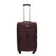 Travelerz reiskoffer met wielen softcase 68 liter - met cijferslot - expender - voorvakken - paars Travelerz reiskoffer met wielen softcase 68 liter - met cijferslot - expender - voorvakken - paars