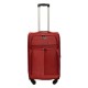 Travelerz reiskoffer met wielen softcase 68 liter - met cijferslot - expender - voorvakken - rood