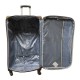 Travelerz reiskoffer met wielen softcase 139 liter - met cijferslot - expender - voorvakken - blauw