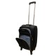 Travelerz handbagage reiskoffer met wielen softcase 42 liter - met cijferslot - expender - voorvakken - zwart Travelerz handbagage reiskoffer met wielen softcase 42 liter - met cijferslot - expender - voorvakken - zwart