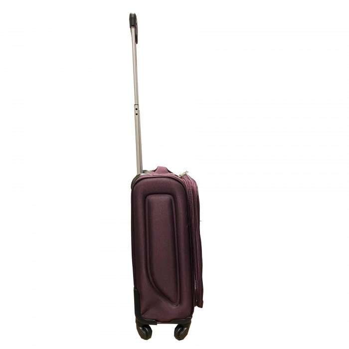 Travelerz handbagage reiskoffer met wielen softcase 42 liter - met cijferslot - expender - voorvakken - paars Travelerz handbagage reiskoffer met wielen softcase 42 liter - met cijferslot - expender - voorvakken - paars