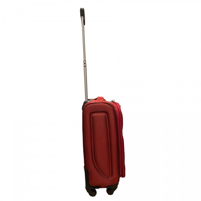Travelerz handbagage reiskoffer met wielen softcase 42 liter - met cijferslot - expender - voorvakken - rood Travelerz handbagage reiskoffer met wielen softcase 42 liter - met cijferslot - expender - voorvakken - rood