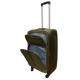 Travelerz reiskoffer met wielen softcase 68 liter - met cijferslot - expender - voorvakken - groen Travelerz reiskoffer met wielen softcase 68 liter - met cijferslot - expender - voorvakken - groen