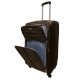 Travelerz reiskoffer met wielen softcase 96 liter - met cijferslot - expender - voorvakken - bruin
