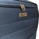 Travelerz reiskoffer met wielen softcase 68 liter - met cijferslot - expender - voorvakken - blauw Travelerz reiskoffer met wielen softcase 68 liter - met cijferslot - expender - voorvakken - blauw
