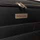 Travelerz reiskoffer met wielen softcase 68 liter - met cijferslot - expender - voorvakken - zwart