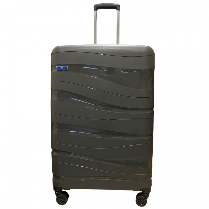 Royalty Rolls reiskoffer met wielen polypropyleen - 121 liter - cijferslot - Grijs (1012) Royalty Rolls reiskoffer met wielen polypropyleen - 121 liter - cijferslot - Grijs (1012)