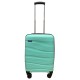 Royalty Rolls handbagage koffer met wielen - polypropyleen - 42 liter - lichtgewicht - cijferslot - Groen (1012)