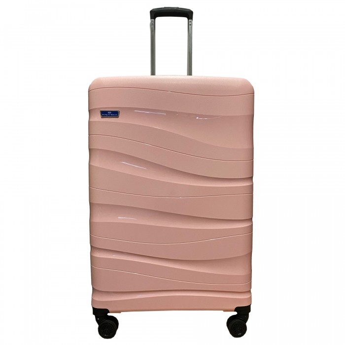 Royalty Rolls reiskoffer met wielen polypropyleen - 121 liter - cijferslot - Roze (1012) Royalty Rolls reiskoffer met wielen polypropyleen - 121 liter - cijferslot - Roze (1012)