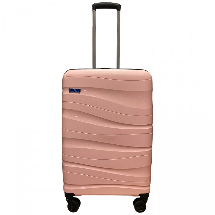 Royalty Rolls reiskoffer met wielen - polypropyleen - 72 liter - cijferslot - Roze (1012) Royalty Rolls reiskoffer met wielen - polypropyleen - 72 liter - cijferslot - Roze (1012)