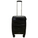 Royalty Rolls handbagage koffer met wielen - polypropyleen - 42 liter - lichtgewicht - cijferslot - Zwart (1012)