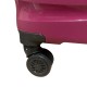 Royalty Rolls handbagage koffer met wielen - polypropyleen - 42 liter - lichtgewicht - cijferslot - Roze (1012)