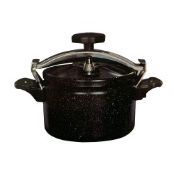 Kookkunst Holland 4 liter snelkookpan aluminium zwart 22 cm - inductie - pressure cooker