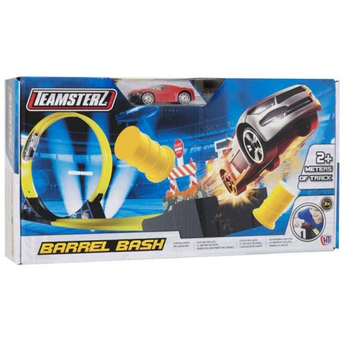 HTI Teamsterz Barrel Bash Racebaan met Auto HTI Teamsterz Barrel Bash Racebaan met Auto