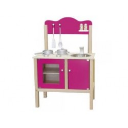 Houten Combi Keuken Roze