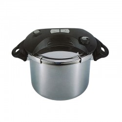 Kookkunst Holland snelkookpan 6 liter roestvrijstaal - inductie - pressure cooker - 26 cm