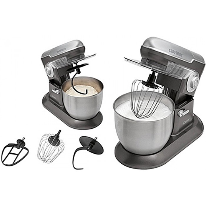MasterKitchen 1200 watt RVS keukenmachine 6,5 liter 4KG KM 383 BC zilver MasterKitchen 1200 watt RVS keukenmachine 6,5 liter 4KG KM 383 BC zilver