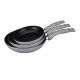 Cheffinger 3-delige marmeren inductie koekenpannenset koudgrepen - zilver Cheffinger 3-delige marmeren inductie koekenpannenset koudgrepen - zilver