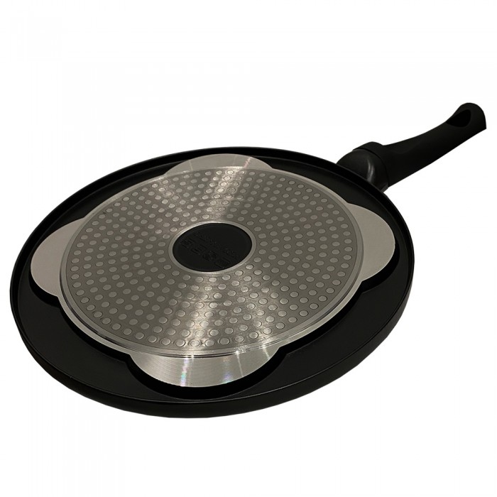 Cheffinger Crêpemaker pancake - Ø 26 cm - geschikt voor inductie - koudgreep - zwart