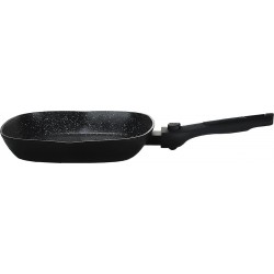 DeBlock grillpan inductie vierkant met afneembare handgreep en schenktuit - Ø 28 x 4,5 cm