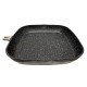 NeuMann grillpan inductie vierkant met afneembare handgreep en schenktuit - Ø 28 x 4,5 cm