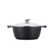 Kookkunst Holland braadpan met deksel marmeren coating - inductie - koude handgrepen - Ø 24 cm