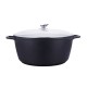 Kookkunst Holland braadpan met glazen deksel marmeren coating - inductie - 32 cm