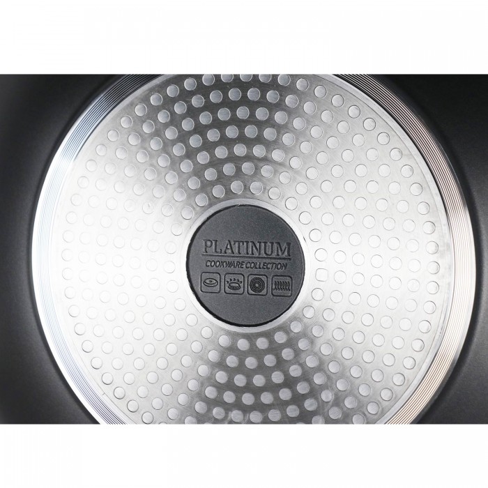 DeBlocK Platinum 10 delige pannenset inductie met glazen deksels en silicone koudgrepen - zwart DeBlocK Platinum 10 delige pannenset inductie met glazen deksels en silicone koudgrepen - zwart