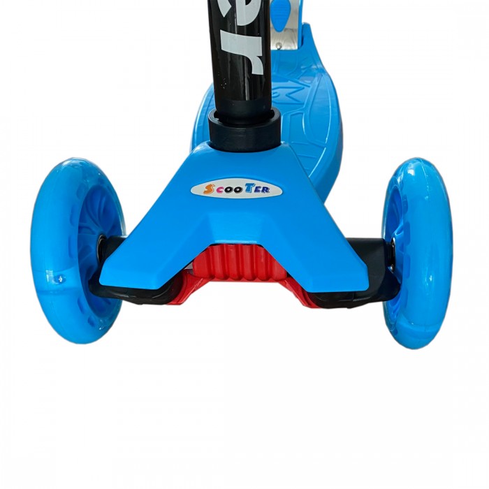 DeBlock kinderstep met 3 lichtgevende wielen - 3 jaar - verstelbaar stuur - voetrem - blauw DeBlock kinderstep met 3 lichtgevende wielen - 3 jaar - verstelbaar stuur - voetrem - blauw
