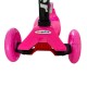 DeBlock kinderstep met 3 lichtgevende wielen - 3 jaar - verstelbaar stuur - voetrem - roze