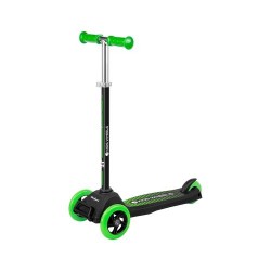 Rebel ZAB0121G Rebel Kids Wheels driewielige kids step zwart/groen (3+ jaar)