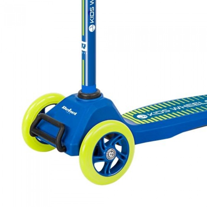 Rebel ZAB0121Y Rebel Kids Wheels driewielige kids step blauw/geel (3+ jaar)