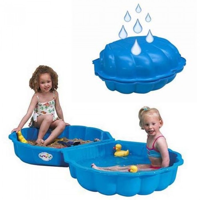 Zandbak Blauwe Schelp 87x78x20 cm Zandbak Blauwe Schelp 87x78x20 cm