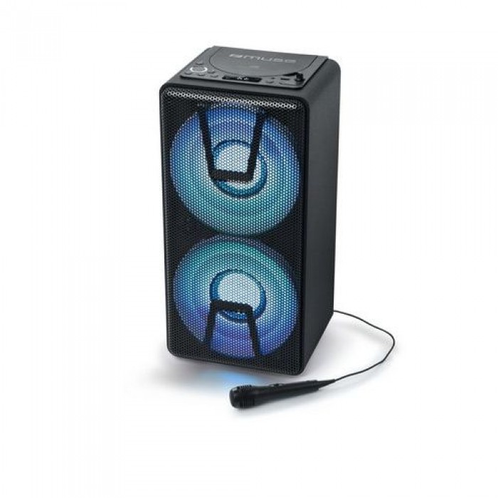 Muse M-1820DJ Bluetooth Party Box speaker met CD en ingebouwde batterij