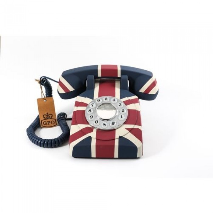 GPO 1970UNIONJACK Telefoon met druktoetsen met Britse Union Jack vlag