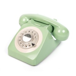 GPO 746ROTARYGREEN Telefoon met draaischijf klassiek