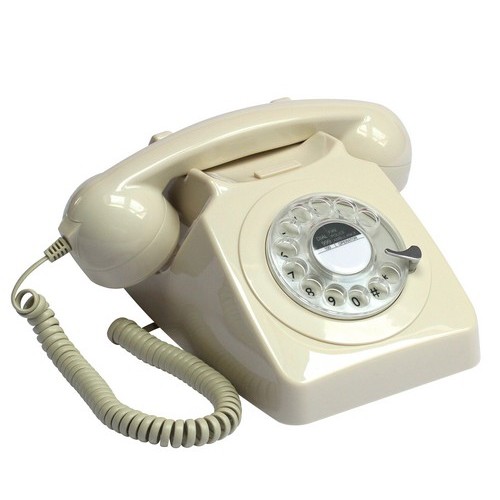 DESIGNO Replica Antieke Telefoon – Keramiek, Klassieke Thuistelefoon Met Draad, Werkt Perfect, Plug & Play – Vintage Cadeau
