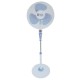 Royal Swiss staande 40 cm statiefventilator met zware voet blauw/wit 40 watt