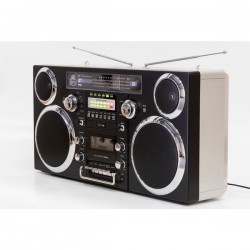 GPO BROOKLYNBLA Ghettoblaster bluetooth, CD, cassette, USB en DAB+ radio