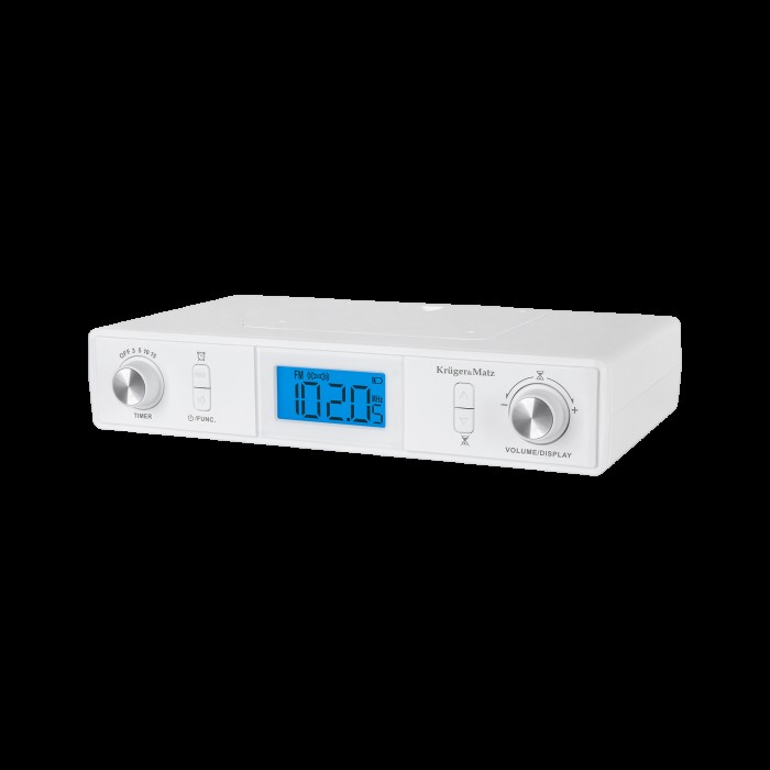 Krüger&Matz KM0817 Keuken onderbouwradio met klok, alarm, timer en bluetooth