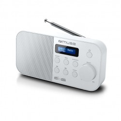 Muse M-109DBW Compacte digitale DAB+ / FM radio wit