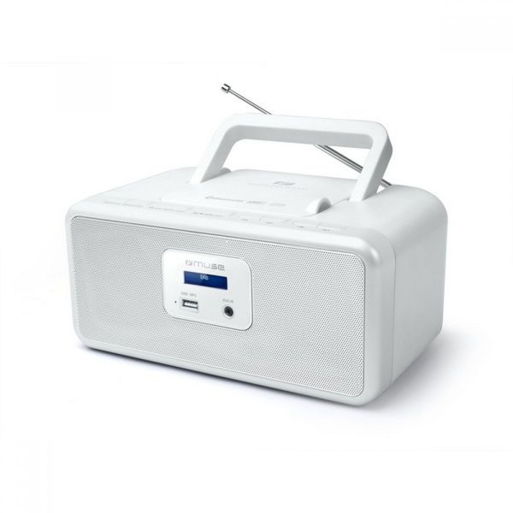 Beter Pardon Tegenhanger Muse M-32DBW Draagbare Radio/CD-speler met DAB+, USB en bluetooth