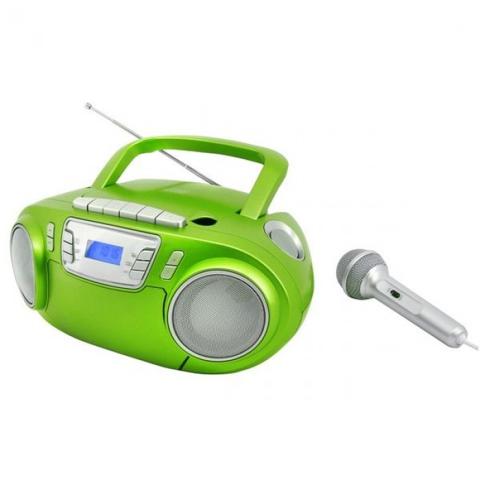 democratische Partij Geen Gezichtsveld Soundmaster SCD5800GR CD boombox met radio/cassettespeler en externe  microfoon