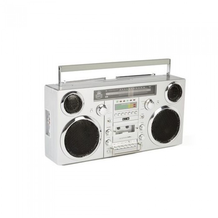 GPO BROOKLYNSIL GPO Ghettoblaster bluetooth, CD, cassette, USB en DAB+ radio GPO BROOKLYNSIL GPO Ghettoblaster bluetooth, CD, cassette, USB en DAB+ radio