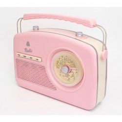 GPO RYDELLPIN Trendy Jaren 50 design radio roze