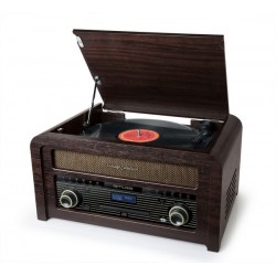 Muse MTB-1150DAB Vintage muziekcenter met DAB+ radio CD- platenspeler en Bluetooth