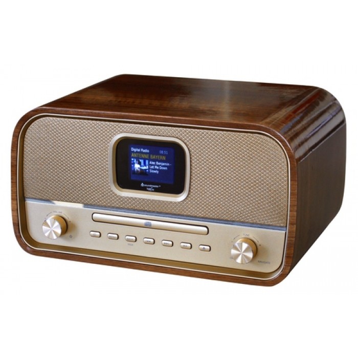 Soundmaster NMCDAB990GOLD Stereo DAB+ radio CD speler bluetooth en USB