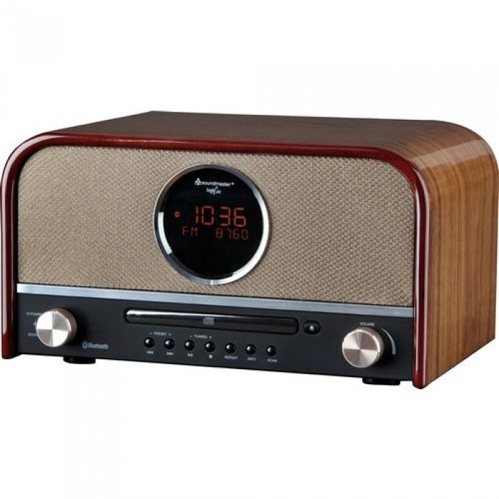 Soundmaster NR850BR DAB+ radio, CD speler met bluetooth MP3 en USB Soundmaster NR850BR DAB+ radio, CD speler met bluetooth MP3 en USB